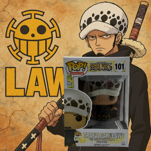 Funko Pop One Piece #101 – Trafalgar Law OG Vinyl Figure! VAULTED!!! First Edition w/ HT Barcode