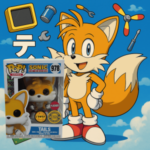 Tails Funko Pop! – Sonic the Hedgehog – Geekay Exclusive Chase (Flocked)