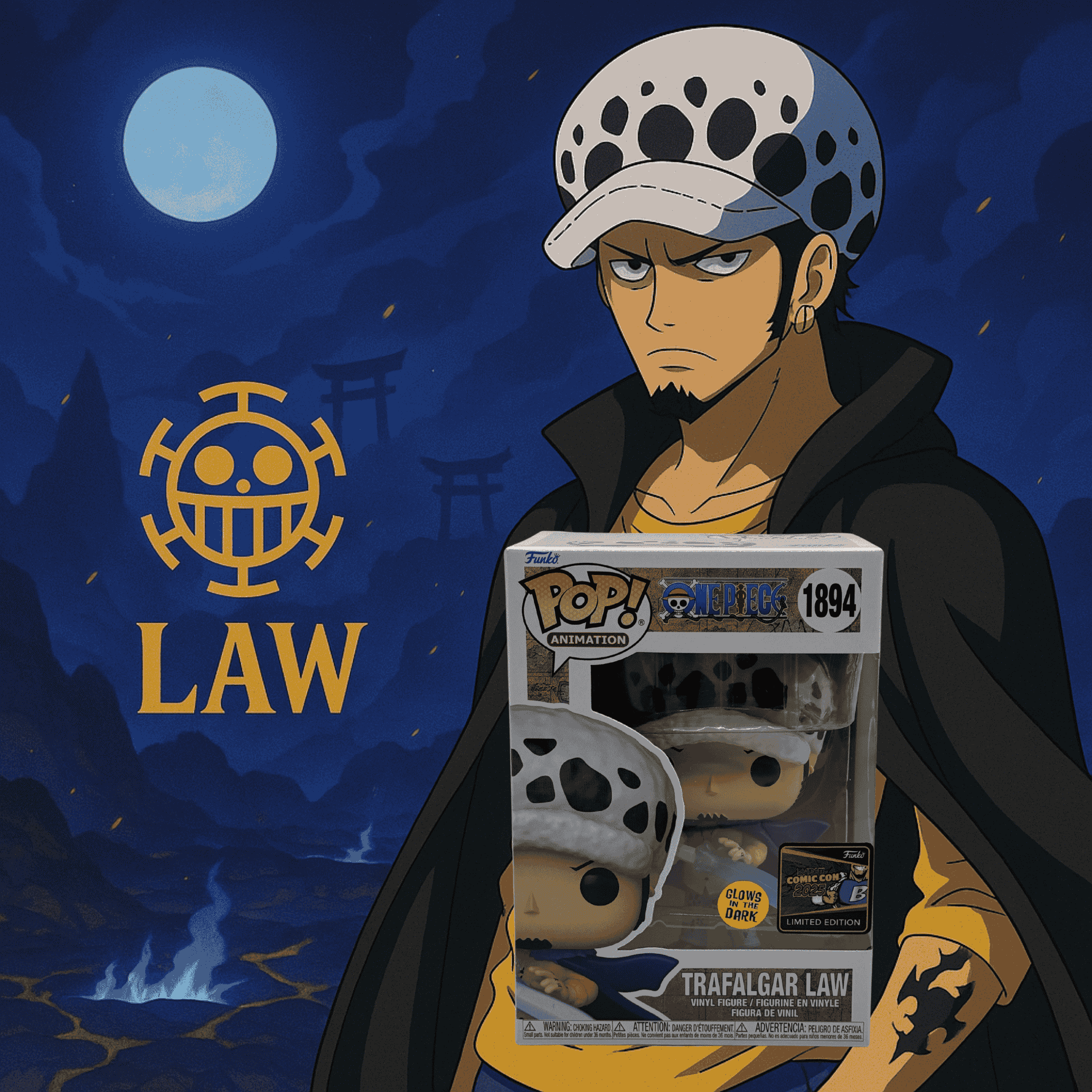 FUNKO POP TRAFALGAR LAW one piece Authentique 101 RARE EUR 175,00 - FR